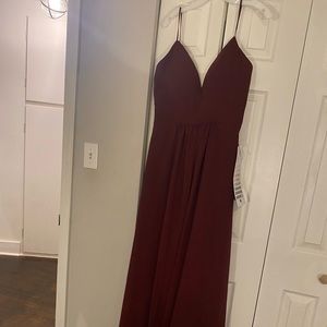 New with tags red bridesmaids dress